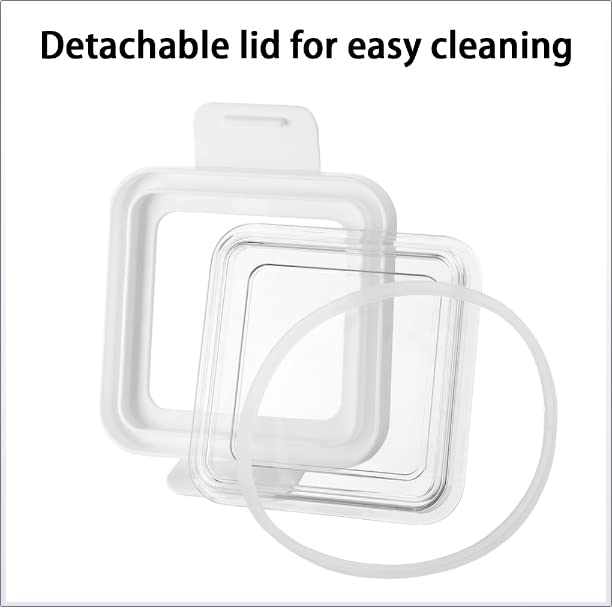Barattolo, barattoli di vetro, contenitori for alimenti, contenitori ermetici for alimenti con coperchi, contenitori in plastica for cucina e dispensa for cereali, alimenti secchi, farina e zucchero (