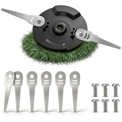 Enhon 1 Trennscheibe Kompatibel mit Einhell Gardol Mr. GardenerGarden Master 6 Stück Klingen & 6 Schrauben Kompatibel mit the Trennscheibe Mähroboter Ersatzteile Klingen aus Edelstahl langlebig
