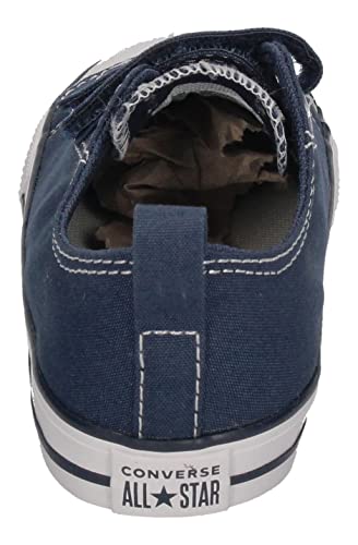 Converse Garçon Chuck Taylor CT 2v Ox Canvas Shoes, Bleu Athletic Navy White 412, 21 EU