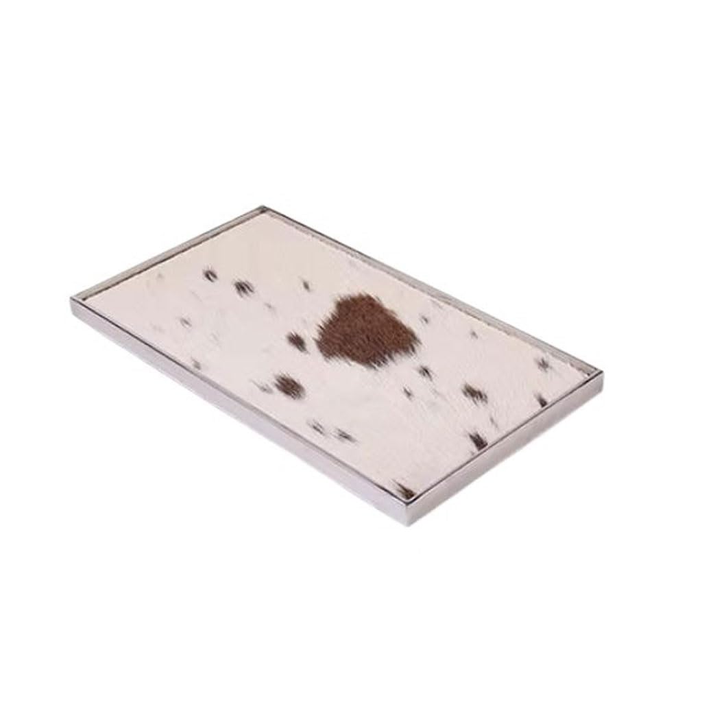 Sofa Food Tray Metal Horsehair Scented Candle Tray Entryway Desktop Storage Jewelry Storage Plates