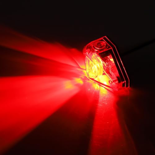 Chiffonade 6-80V Electric Bike Taillights Water Proof Bike Tail Lamp Rear Safety Light Brake Tail Light for Cycling Night Riding(Red)