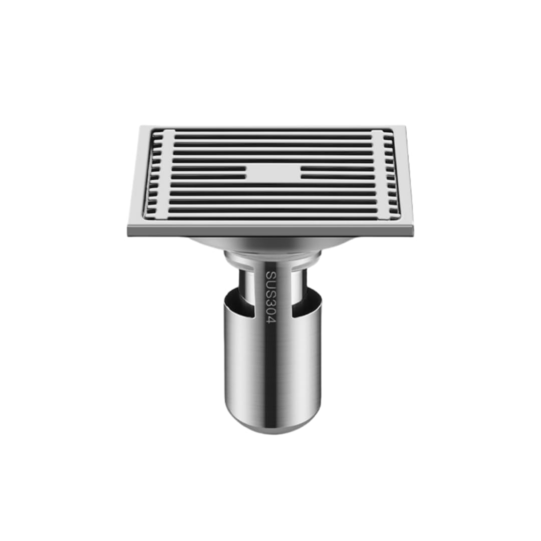 desagüe de Suelo, Drenaje De Piso Acero Inoxidable 304 for Baño(Bamboo Raft High Water Seal Single Use)