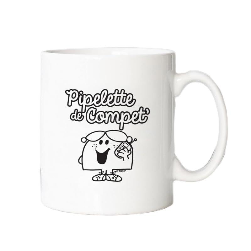 Monsieur Madame Mug Pipelette De Compet' - Mug céramique imprimé en France - Licence Officielle