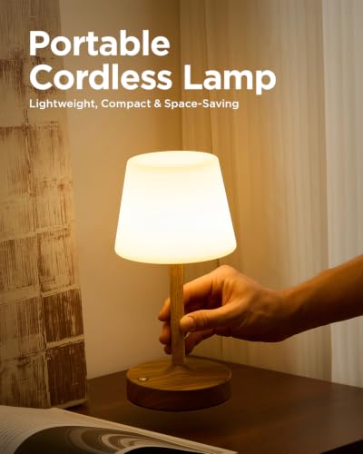 Image of IP65 Waterproof Rechargeable Shower Lamp, Cordless Bathroom Touch Lamps