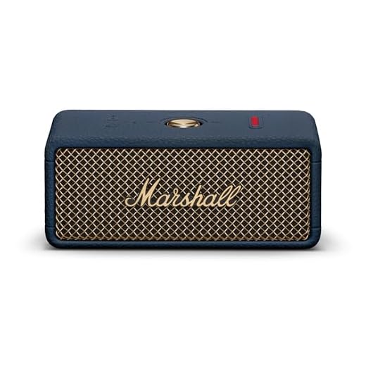Marshall Emberton III Portable Bluetooth Speaker - Rugged Waterproof IP67 Design | Loud Stereo Sound, Deep Bass with 32+ Hr Playtime | Compact and Wireless for Travel and Outdoors - Midnight Blue