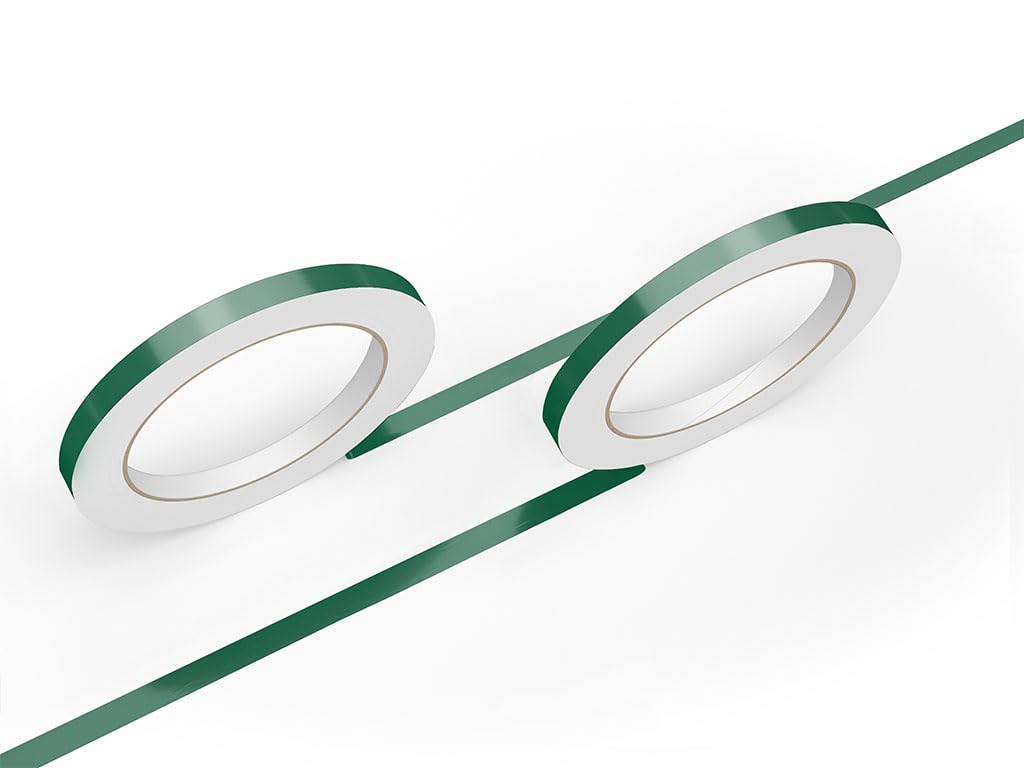 3M 50 Dark Green Gloss Vinyl Pinstriping Tape - Vinyl Striping Lines Stickers, Striping (1in x 150ft Roll)
