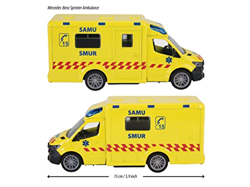 Véhicule Majorette GS Mercedes Ambulance 15 cm - vue 6