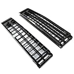 BBOGSUL-9ft-Aluminum-Plate-Folding-ATV-Loading-Ramp-Black-Pair-Truck-Trailer-1200-lbs