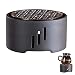 Calentador de Tetera, Base Calentador, Calentador de Té de Cerámica, Tetera Caliente Zhu Ni con Rejilla de Metal, para Té, Leche y Café (Negro)