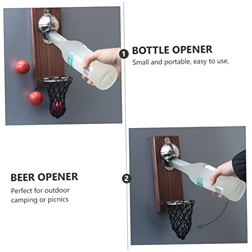 Ouvre-bouteille de réfrigération mural en acier inoxydable premium motif basket