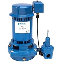 Goulds VJ10 Vertical Deep Water Well Jet Pump, 1 HP, Single Phase, 115/230 V