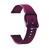 ERAKAFZTTK Cinturino for orologio a sgancio rapido adatto for uomo e donna, cinturino in silicone Fit For fibbia in acciaio inossidabile colorato - 18 mm, 20 mm, 22 mm(Wine red,20mm)