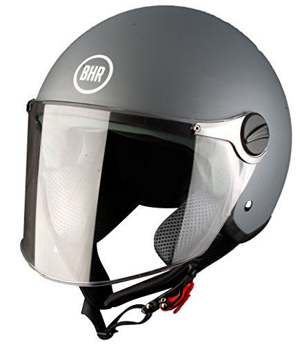 BHR Demi-Casco Jet Modelo 701, Gris Opaco, 53/54 (XS)