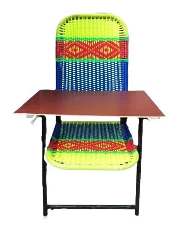A1 AGENCIE: Portable Folding Study Chair with Reading Pad, Multicolour, 90 x 50 x 45 cm, Integrated Handle-image-41