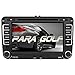 AWESAFE Radio Coche con Pantalla Táctil 2 DIN para VW Golf, Autoradio 7 Pulgadas con Bluetooth/GPS/FM/RDS/CD DVD/USB/SD, Apoyo Mandos Volante, Mirrorlink y Navegador GPS