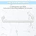 HECASA 240535201 Refrigerator Door Shelf Rack Bar (Middle) Compatible with Frigidaire Kenmore Refrigerator 948957 PS734991 AH734991 EA734991 Replacement only White