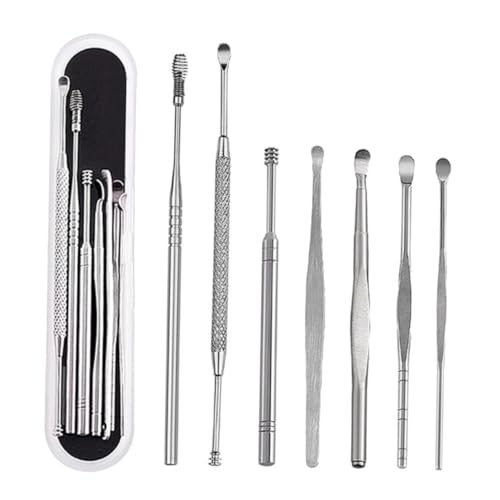 FOYTOKI Stainless Steel Ear Earwax Removal Double-Ended Ear Scoop for Ear Cleaning