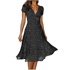 Robe D'été Longue Chic Bohème Maxi à Imprimé Floral pour Femme, Col Rond, Sans Manches, Plage Fluide Ample Mi-Longue Jupon de Mariée