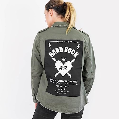 Hard Rock Women's Laura Be Army Jacket Green3