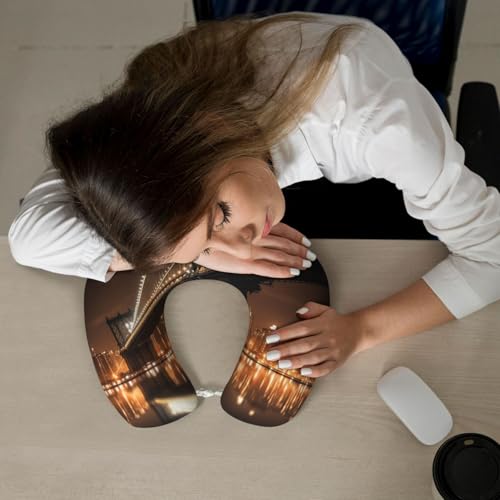 Almohada de viaje de espuma viscoelástica negro talla única miniatura 6