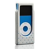für Apple iPod nano 1G & 2G Case-Mate Luxe Leder-Etui für iPod Nano 2G, White/Blue
