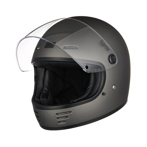 ORIGINE Casco Moto Integrale Casco Vintage Retrò con Visiera ECE