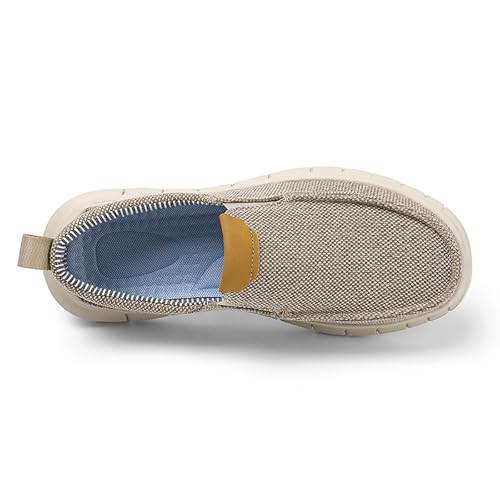 Azooken Men's Loafers Walking Canvas Lightweight Csual Slip-On Shoes3