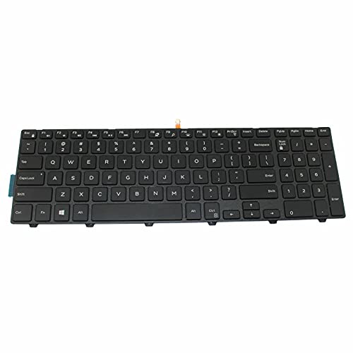 Yesvoo Black Modern 104-Key Ergonomic USB Wired QWERTY Keyboard for