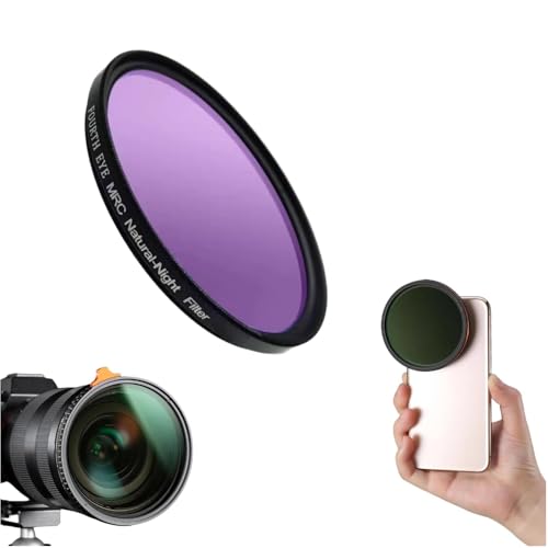 Image of GetZget Nd Filters Lens Compatible with oneplus12, iPhone 14 /15 pro & pro max, Xiaomi 14 Mobile Cover, DSLR Camera (Neatural Night Filter, 58mm)