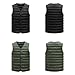Mnjyihy Men Fashion V-Neck Sleeveless Down Vest Winter Warm Lightweight Packable Windproof Waistcoat Jackets 3 L