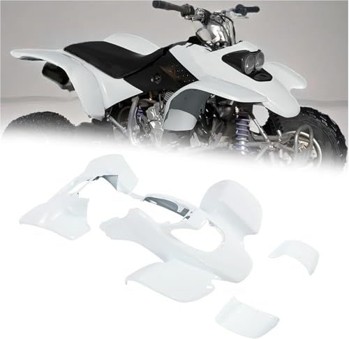 KUAFU Front & Rear Fender Plastic Kit Compatible with 1999-2004 Honda TRX 400EX Mudguard Mud Guard Flaps Fender Flares White