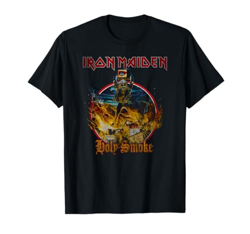Iron Maiden Holy Smoke Circle T-Shirt