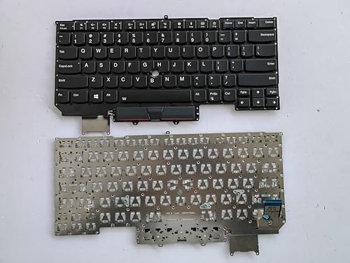 Eobruweo ノートパソコン交換用キーボード US Lenovo X1 Carbon X1C 2017 2018 5th 6 gen6 Gen5用 トラックポイントなし バックライトなし ブラック