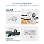 Automatic Feeding Machine, Suitable for Aquarium or Fish Tank, Weekend and Holiday Display Battery Powered Fish Food Moisture-Proof Goldfish Turtle Food Distribution Machine,200ml Large Capacity - Image 4