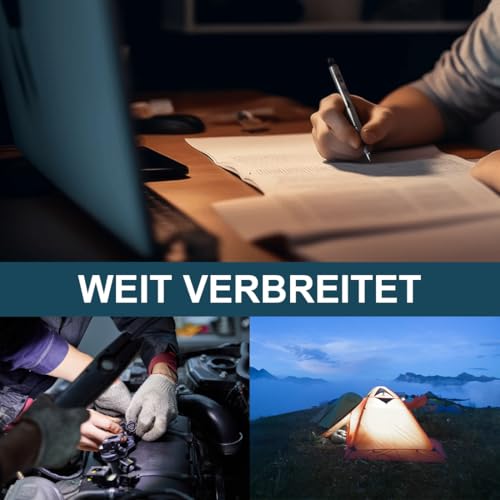 AUTOJARE Akku Lampe Kompatibel mit Bosch 18V 60W Kabellose Led Arbeitsleuchte 5200LM Tragbares Scheinwerfer 2 Helligkeitseinstellungen Baustellen Lampe mit 2 USB-Aufladung (5 Zoll, kein Akku)