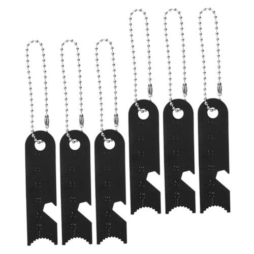 OHPHCALL 6pc Fire Magnesium Fire Starter Ruler Perfect for Outdoor Survival Gear