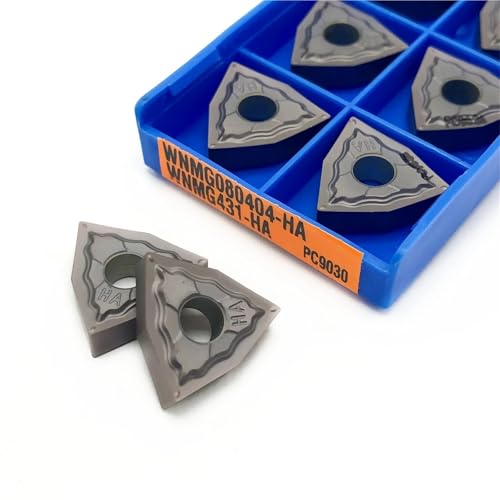 10 piezas herramientas de torneado externo CNC WNMG080404-HA PC9030 miniatura 3