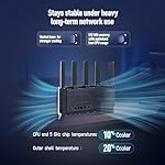 H3C AX5400 WiFi 6 Router for Wireless Internet(NX54), High Speed Gaming Routers for Whole-Home,Long Range Coverage Computer WiFi Routers,Subscription-Free,Parental Controls,WPA3 Security,VPN, EasyMesh - Image 4