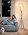 Lightdot 66" Globe Moon Floor Lamp for Living Room Modern Black Tripod Floor Lamp with 3D Printing Frosted Shade E26 300K Bulbs Included Mid Century Tall Pole Lamp for Bedroom Office