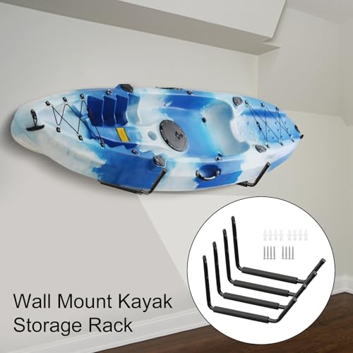Support mural pour kayak robuste – Rangez canoë, ski et échelle sans encombre - 3