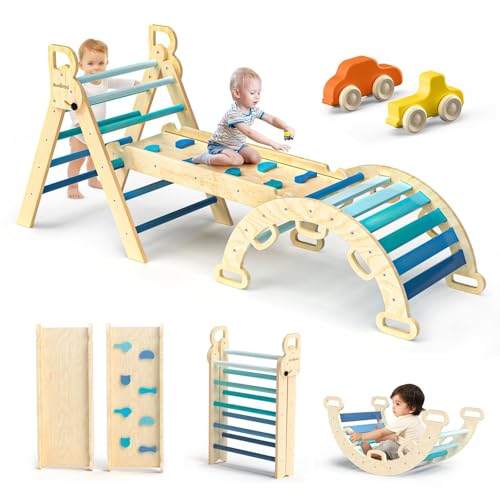 BlueWood Pikler Triangle Set - Sky Blue