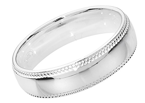 Bague de Mariage Argent Fin EDS Jewels Alliance Homme Femme Confort Anti Irritation 5mm