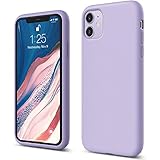elago Silicone Case Compatible with iPhone 11 case (Lavender) - Premium Liquid Silicone, Raised Lip (Screen & Camera Protection), 3 Layer Structure, Full Body Protection