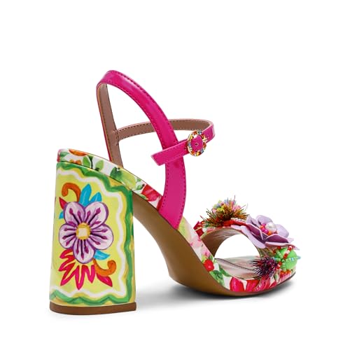 Betsey Johnson Women's Masen Heeled Sandal, Bright Multi, 8.5 by Betsey Johnson - Used condition - Image 3