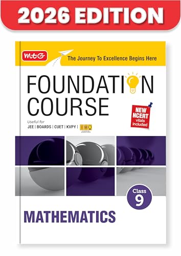 Image of MTG Foundation Course Class 9 Mathematics For IIT-JEE, CUET & Boards Exams | Based on New NCERT Syllabus & Pattern 2026-2027