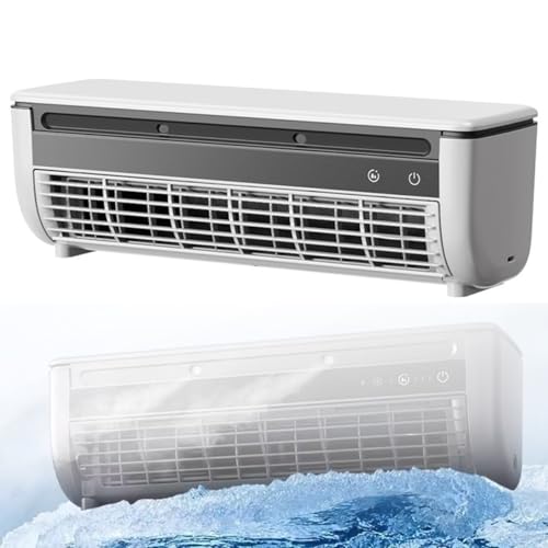 Kabelloser Wandklimaanlagenventilator, wiederaufladbarer Kühlventilator für Zuhause