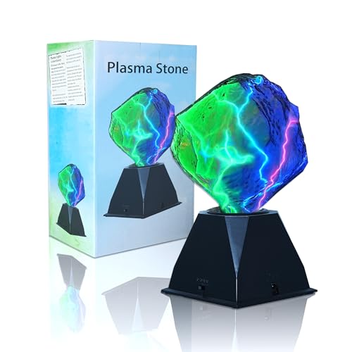 PUXTIW Plasma Sculpture Shaped Lamp,Plasma Ball,Plasma Globe, Science and Education Lighting? Bars, Clubs, Parties, Decorations, Holiday Gifts(Plasma Stone)