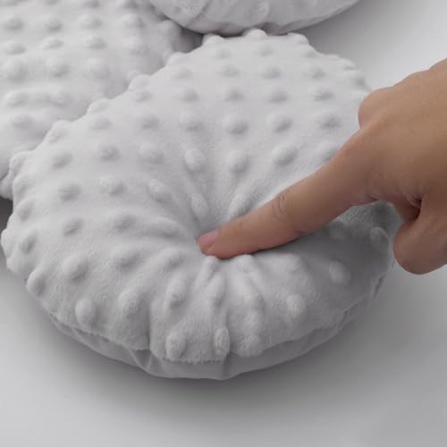 Image of Pro Goleem Infant Car Seat Head Neck Body Support, Ultra-Soft Minky and Microfiber Newborn Car Seat Insert, Perfect for Car Seat, Stroller, 2-in-1 Reversible, for Boys and Girls, Gray