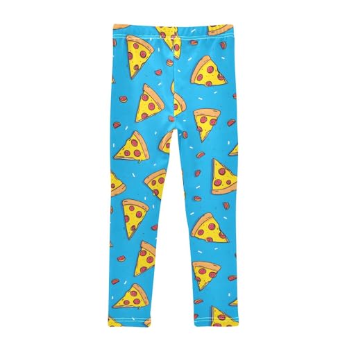 Pizza Pattern Girls Leggings Soft Stretch Workout Yoga Dance Pants for Kids Casual Tights2