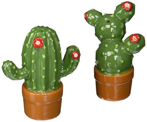 cactus salt shaker - Abbott Collection 27-KITSCH-377 Cactus Salt & Pepper-3.5